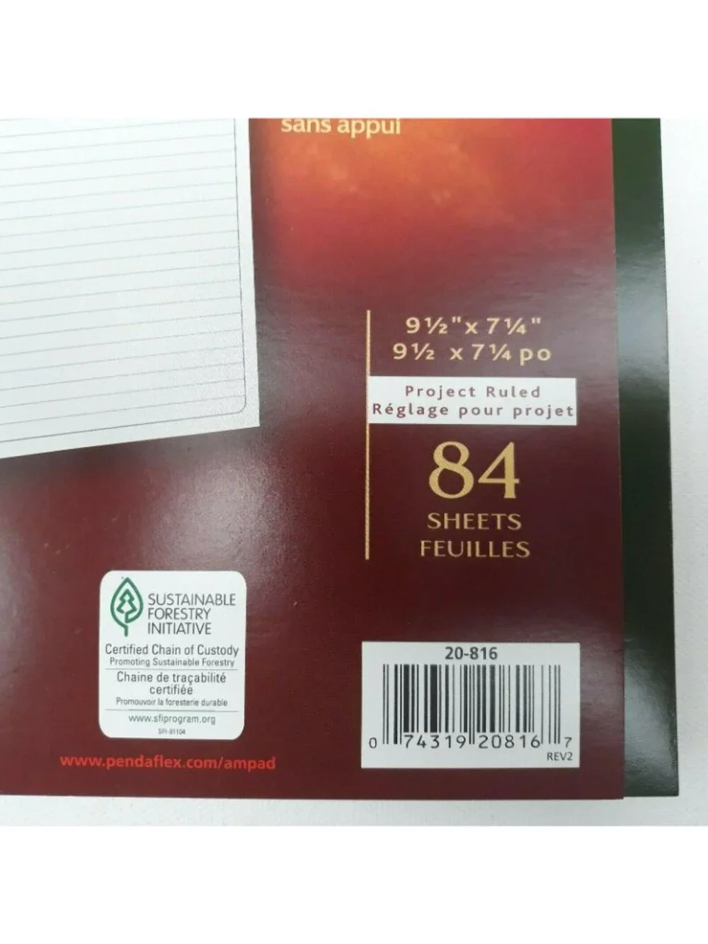 Ampad Gold Fiber Project Planner Heavyweight 84 Sheets Notebook Project Ruled